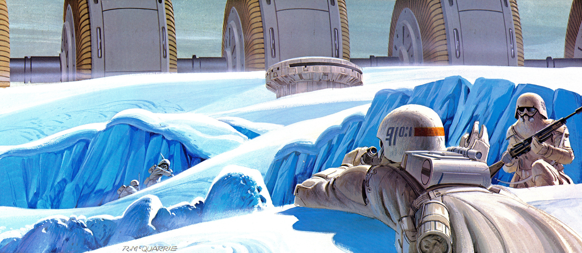 Frozen Starwars AT-ST in Hoth Setting 