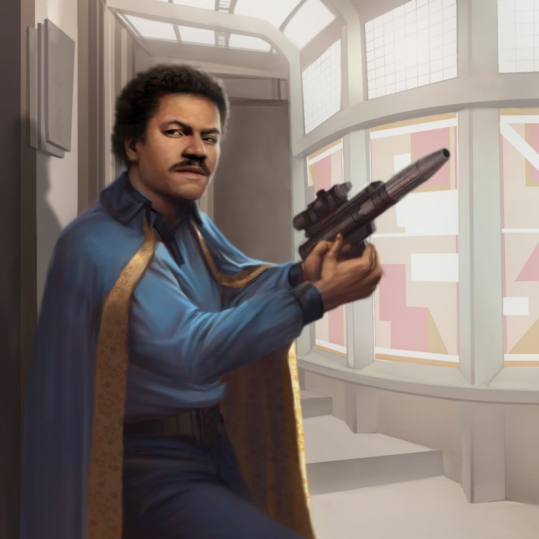 Calrissian was a good shot with his blaster.