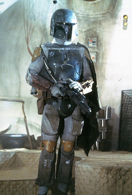 Boba Fett in the employ of Jabba the Hutt.