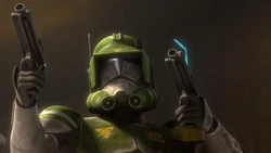 ブラスターを構えるドゥーム