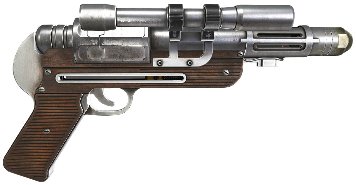 Cassian Andor's blaster, Wookieepedia