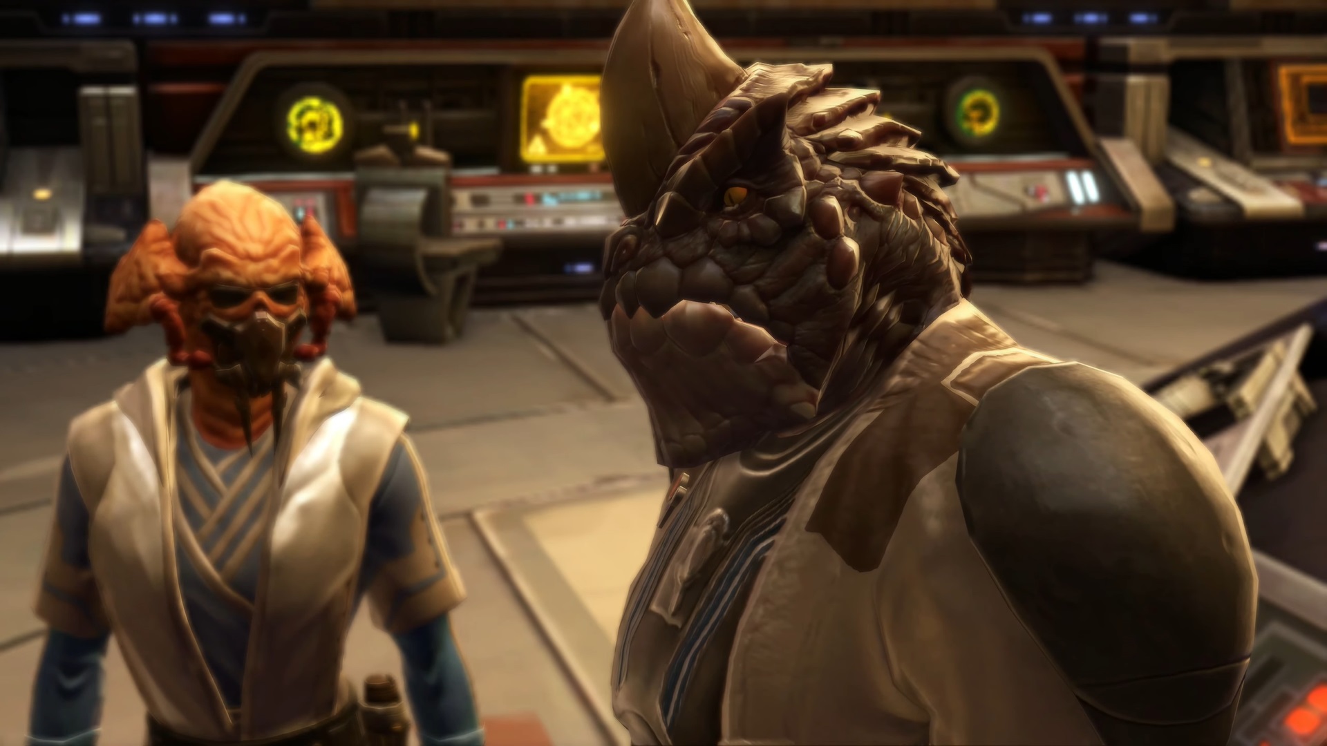 Master Gnost-Dural and General Daeruun at the formation of the Task Force Nova