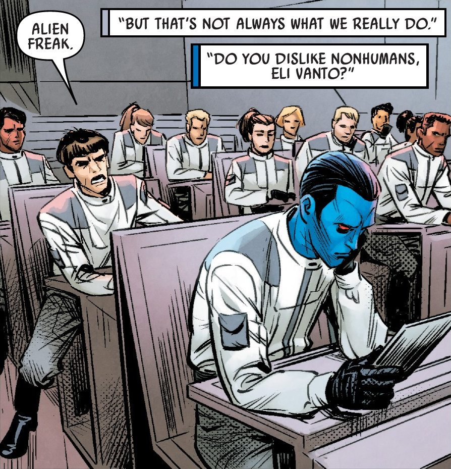 Thrawn had to deal with anti-alien xenophobia in the Empire