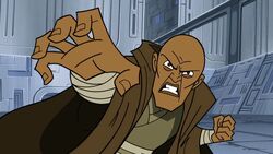 Mace Windu using Force Crush