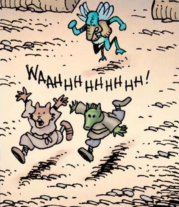 Wald being chased by Watto