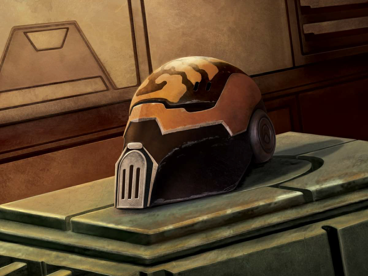 Ventress' bounty hunter helmet was designed by several people