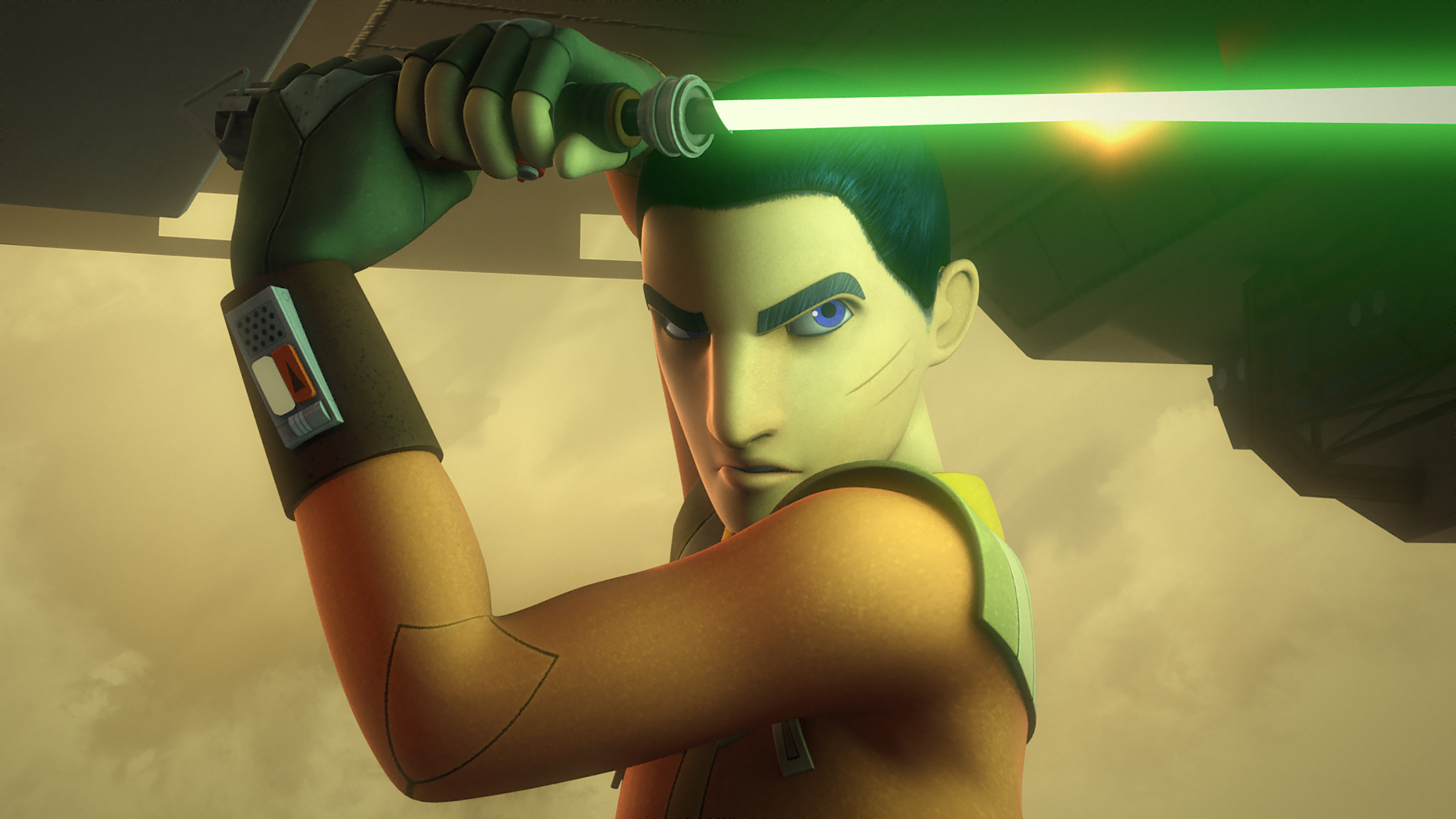 Ezra Bridger during his time as a Lieutenant Commander