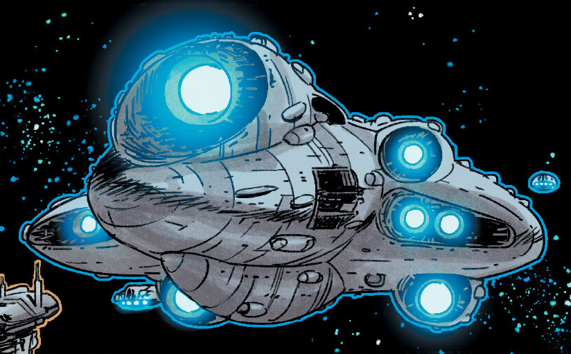 The fan-designed Mon Calamari Star Cruiser.