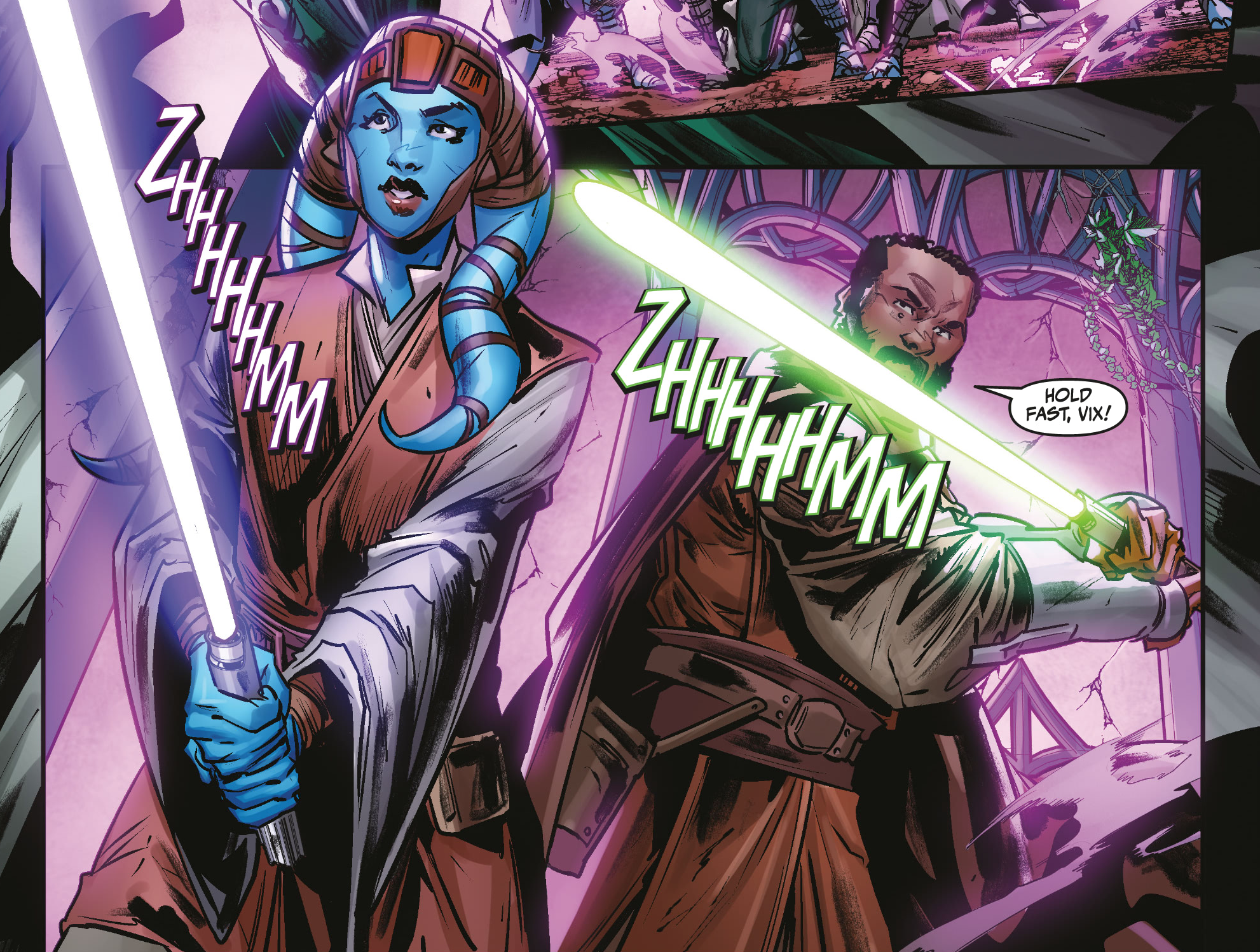 Vix Fonnick's lightsaber appearance 