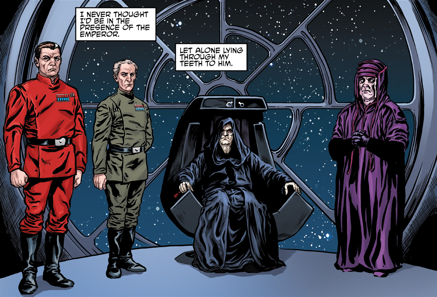 Vader and Hock had to give a debriefing to Palpatine as a direct result of the initial disaster.