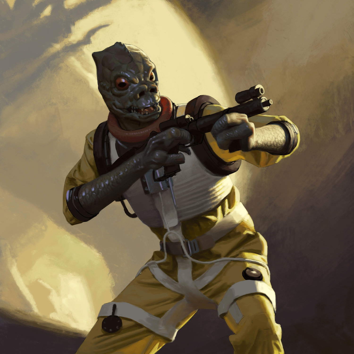 Bossk's weapon of choice was a Relby-v10 mortar gun