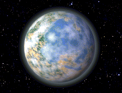 The planet Despayre as depicted in Star Wars: Rebellion, verdant and fully intact after the Battle of Yavin.