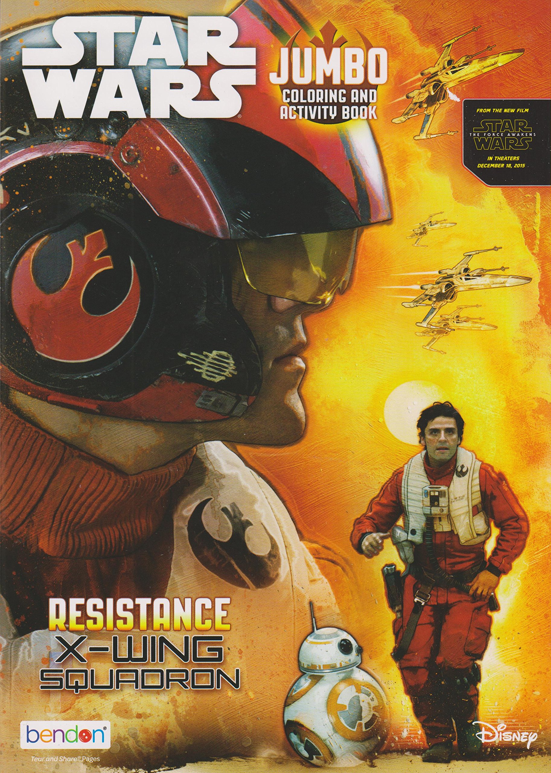 Star Wars Jumbo Coloring and Activity Book: Resistance – X-Wing Squadron appearance in Common Appearance