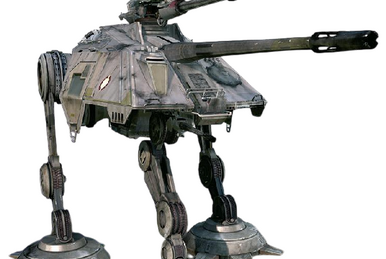 The 'Gorilla' Walker (AT-M6) alongside a 'Chicken' Walker (AT-ST).