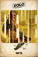 Chewbacca character teaser poster