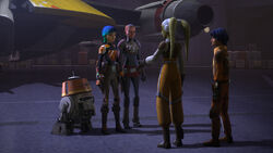 Hera talks to Ketsu and Sabine