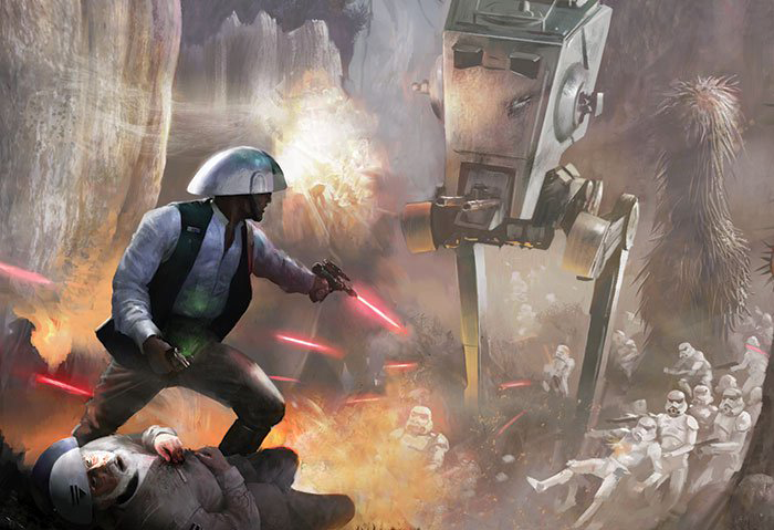 Like the rest of the Imperial Army, AT-STs fought rebellious forces, including the Rebel Alliance during the Galactic Civil War.