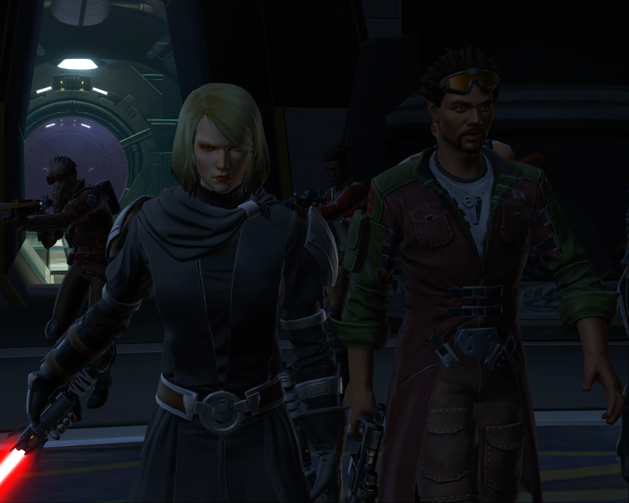 Lana and Koth's crew arrive at the Scion Enclave.