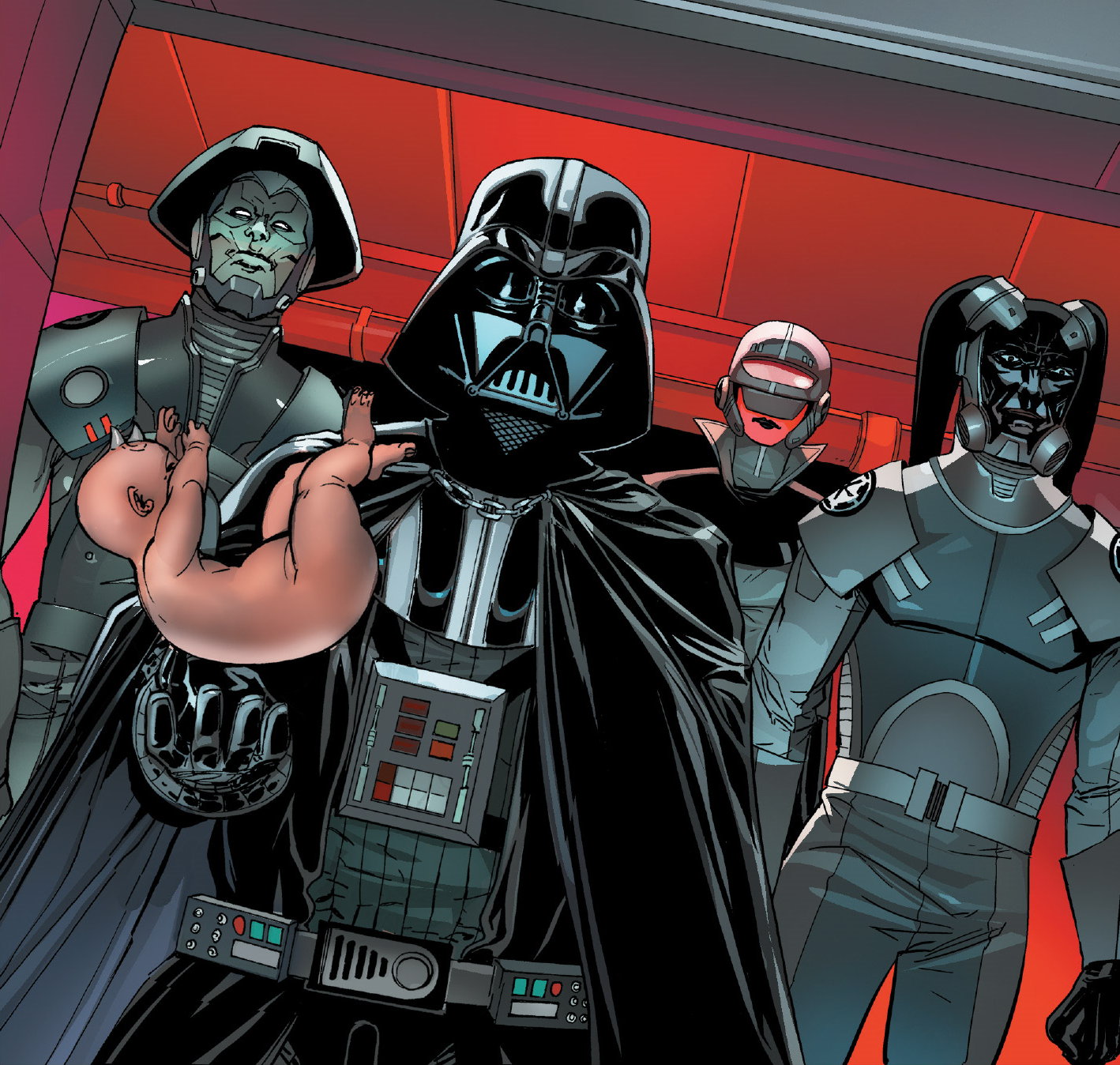 Tualon and the other Inquisitors returned to Coruscant with Darth Vader and Koth's child.