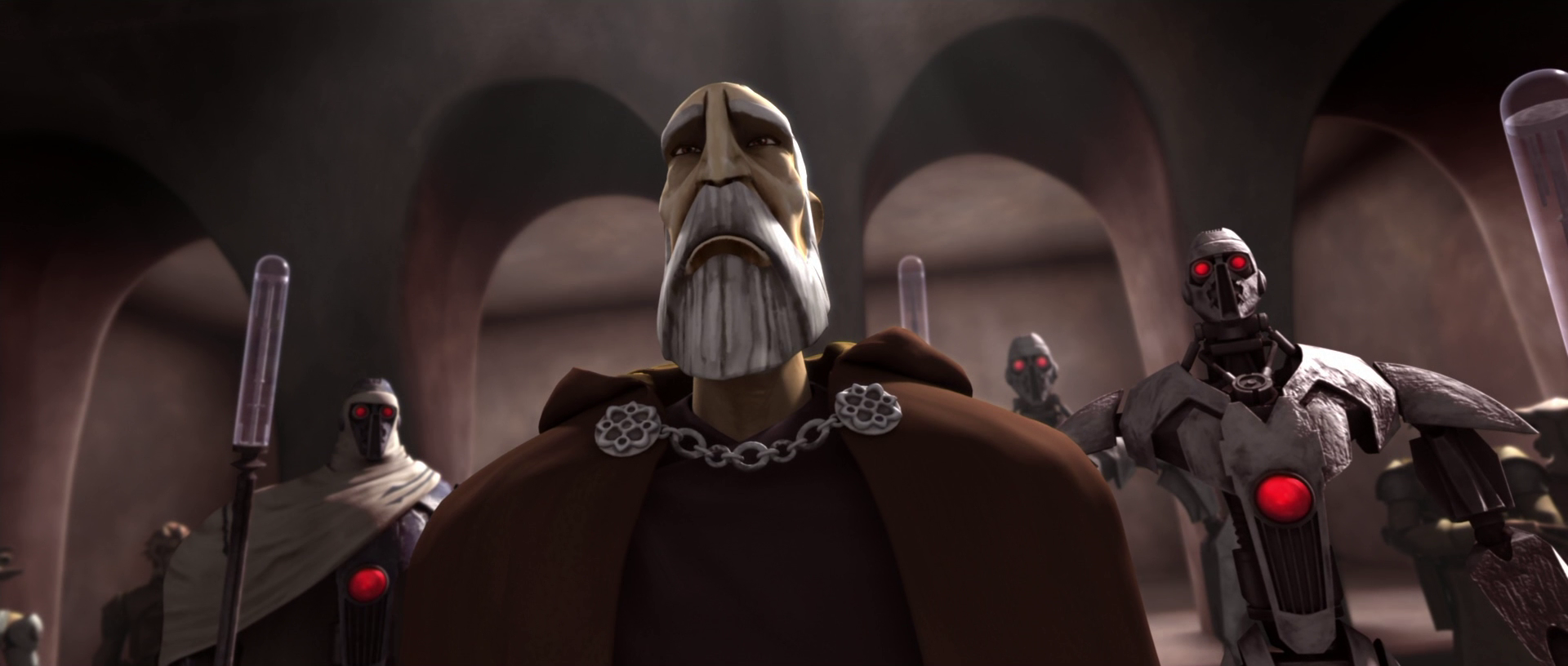 MagnaGuards accompanying Dooku to Jabba's palace.