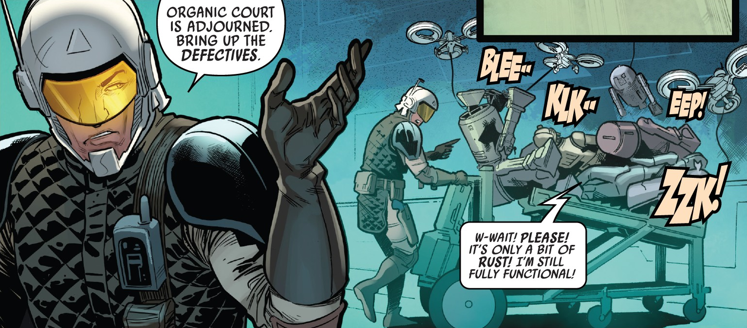 The Milvayne Authority disposes of "defective" droids