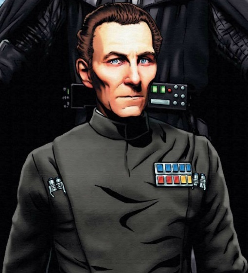 The Electrum was stationed at Sentinel Base, which was commanded by Moff Wilhuff Tarkin (pictured).