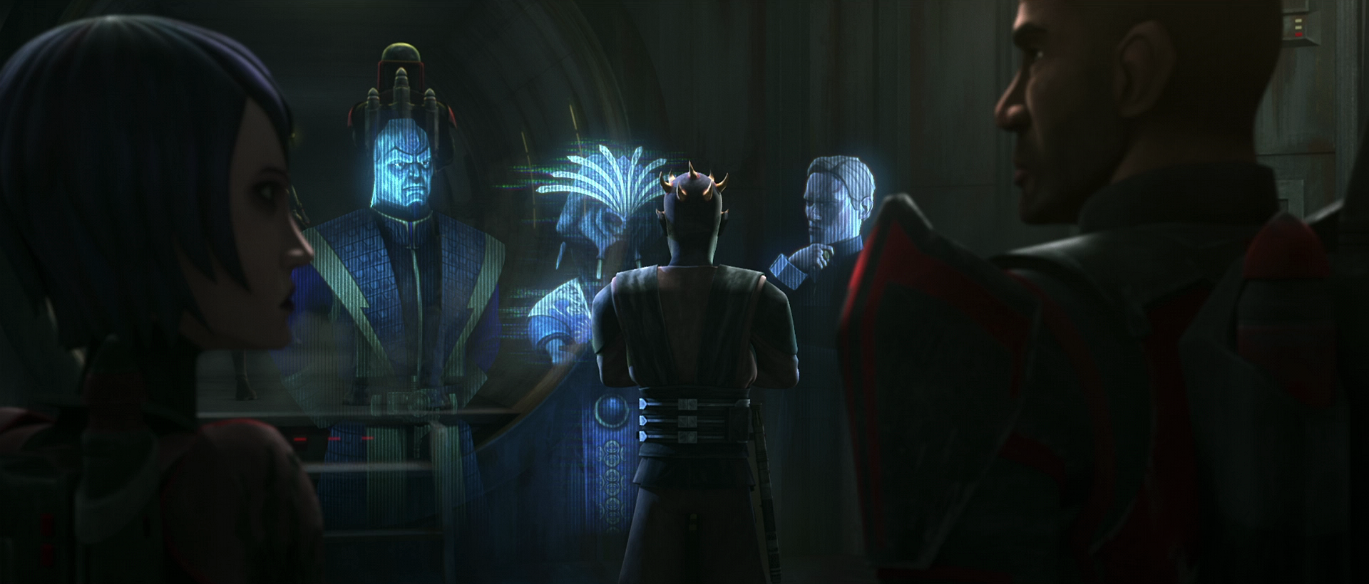 Maul orders his syndicate's leaders into hiding.