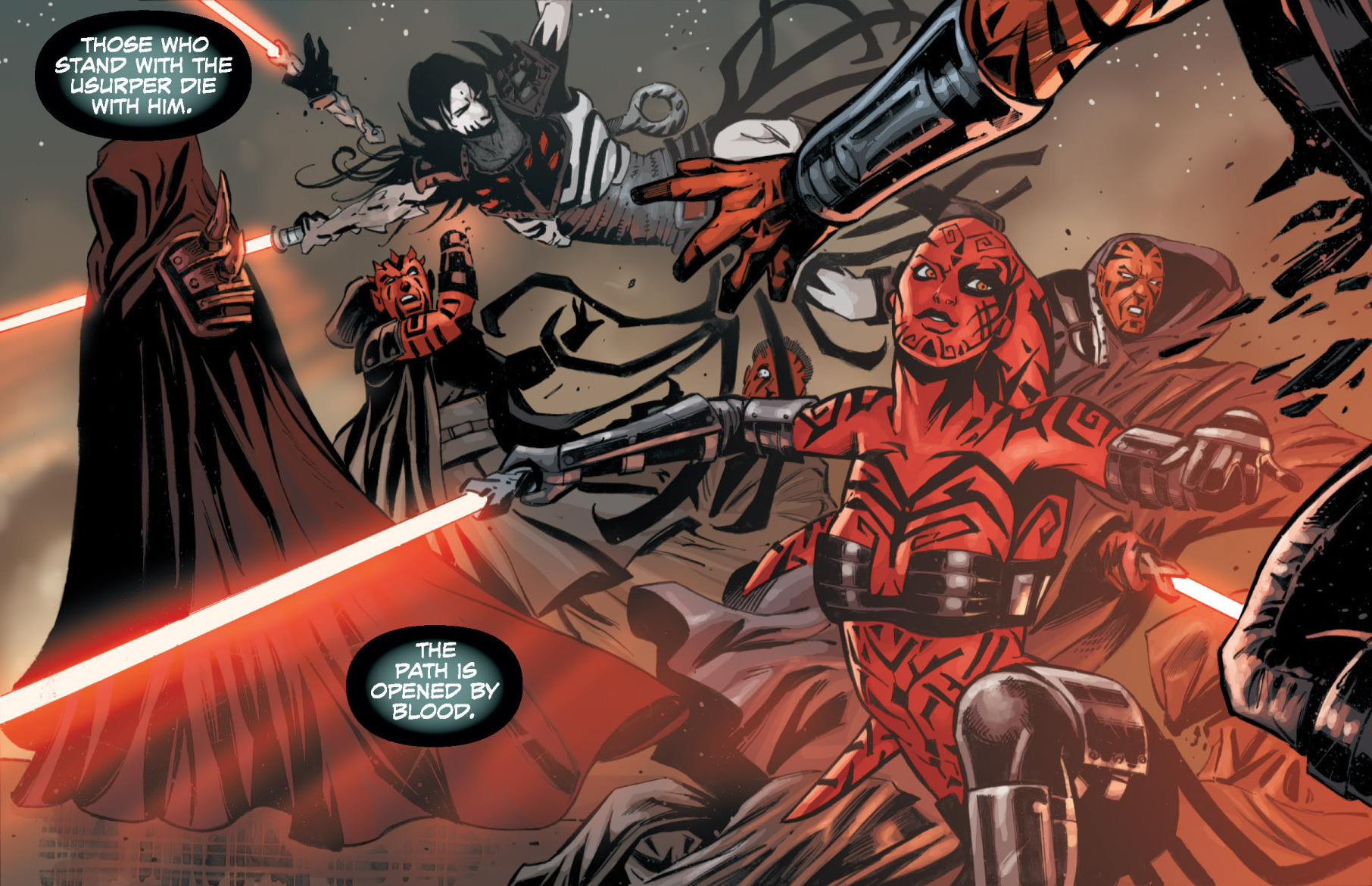 Talon and Nihl face off with Darth Wyyrlok's Sith allies.