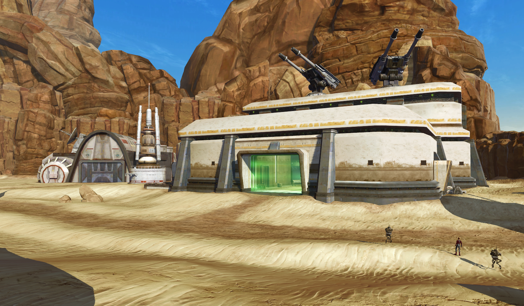 Abandoned Reclamation Service base appearance 