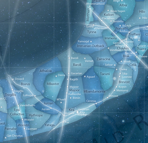 Arrgaw occupied a strategic position in the Trailing Sectors portion of the Expansion Region.