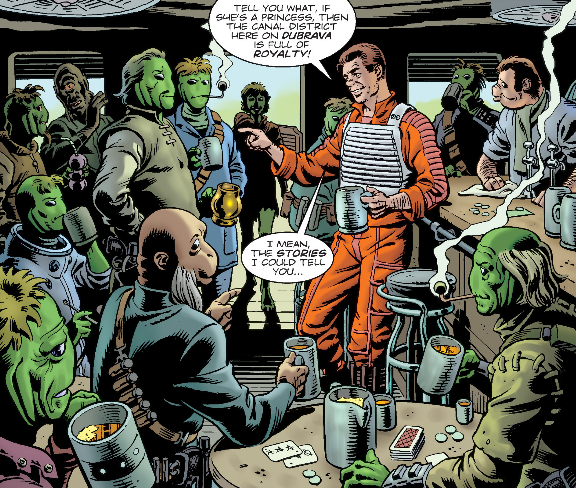 The Rebel Alliance sent Jal Te Gniev to recruit on the planet Dubrava.