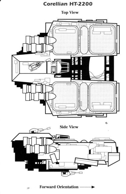 Top and side views of the HT-2200.