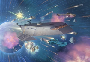  The San Tekka and the Graf prospecting families compete at the Hyperspace Chase.