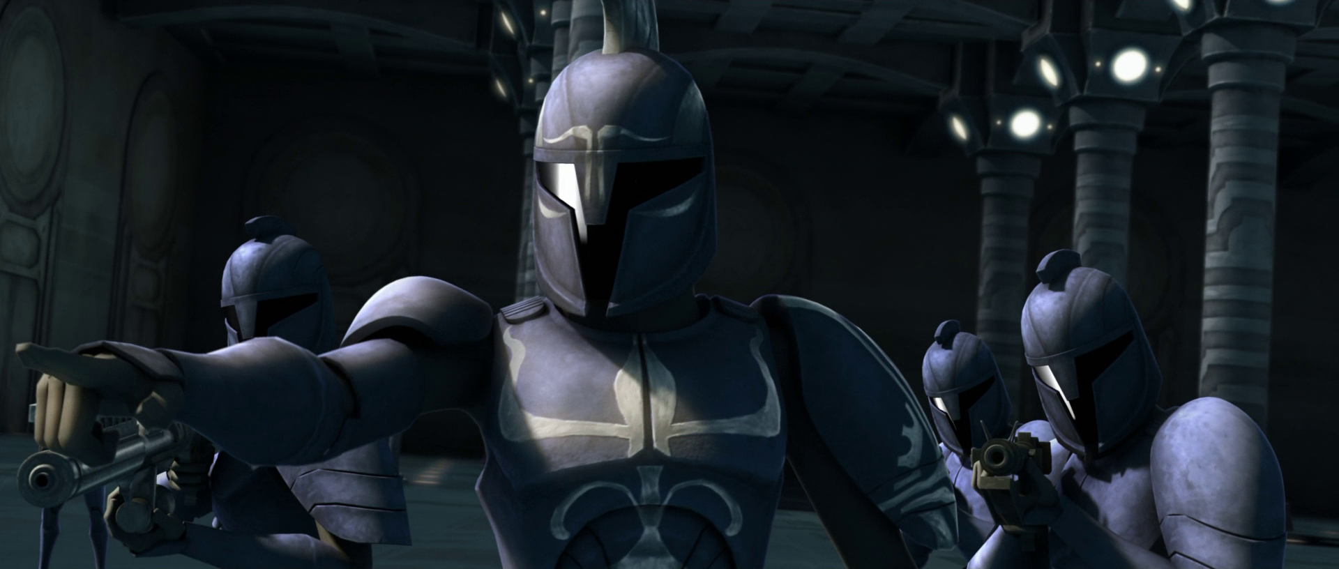 The Senate Guards were stationed on Coruscant due to their role in government security.