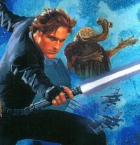 Horn preparing to battle the Yuuzhan Vong.