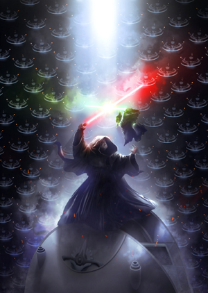 Displate-YodaandPalpatine