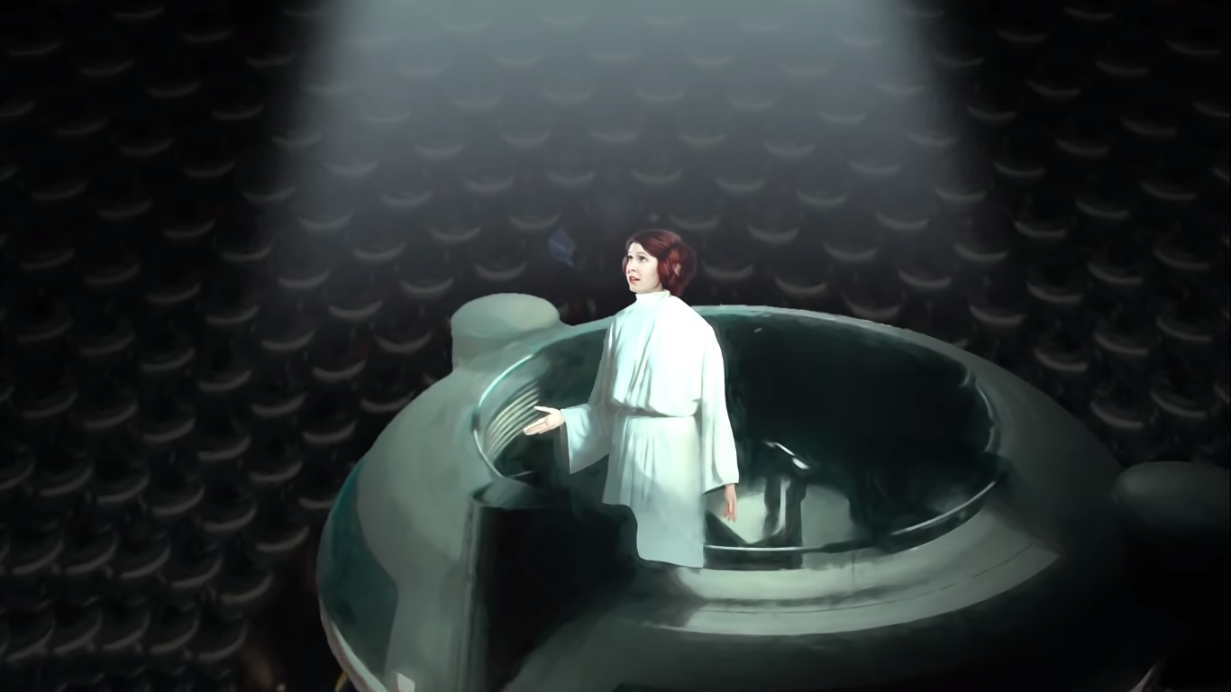 Princess Leia Organa represented Alderaan in the Imperial Senate while secretly supporting the Rebel Alliance.