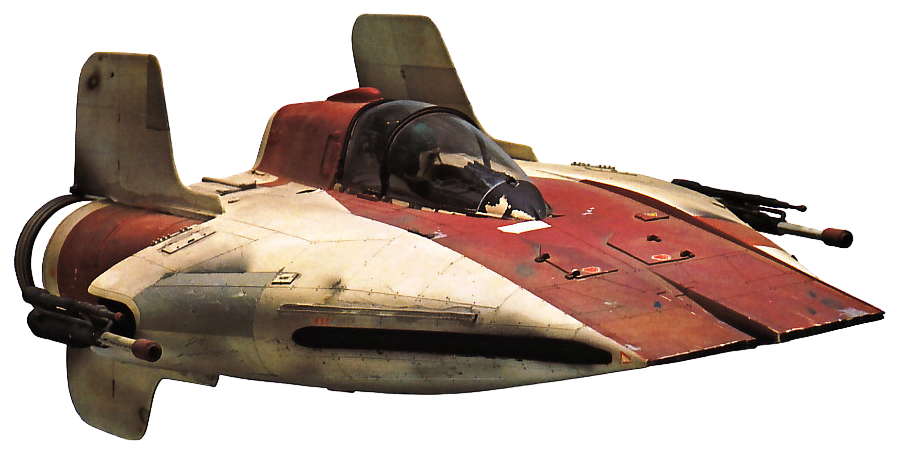 An RZ-1 A-wing interceptor, the type of starfighter flown by Green Squadron at Endor