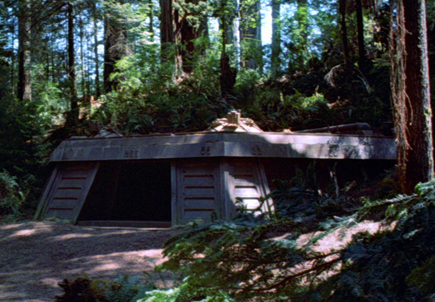 The back door of the shield generator bunker on Endor