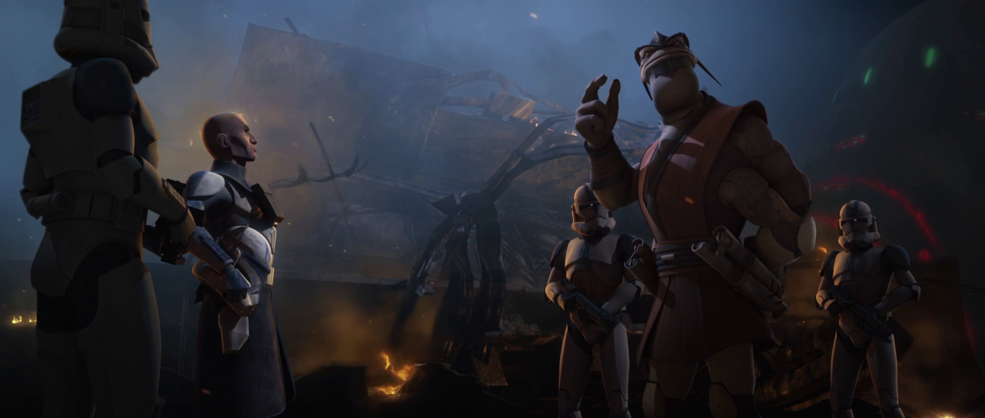 General Krell and the 501st shortly after the fall of the Umbaran base