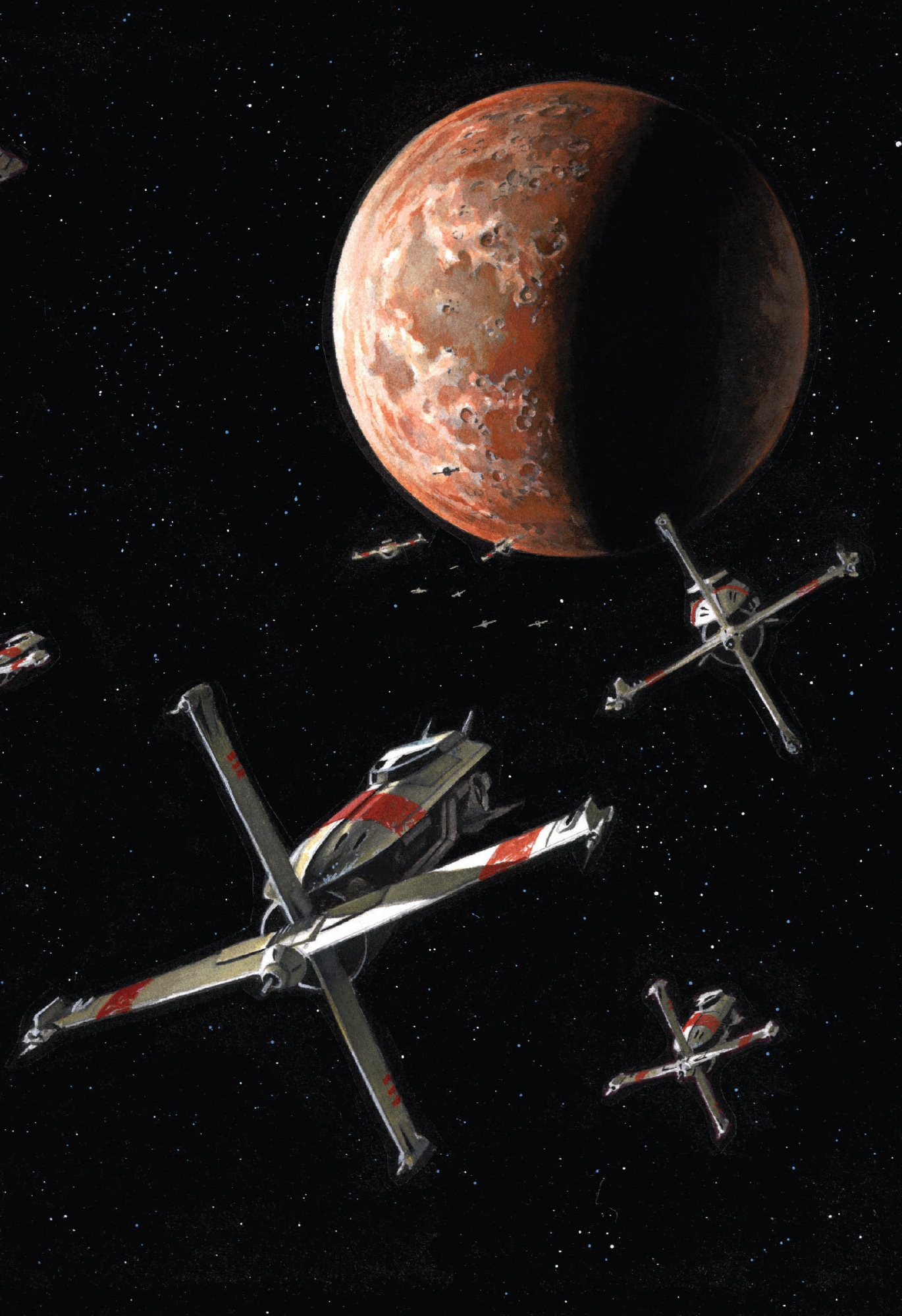 CF9 Crossfire starfighters of the Galactic Alliance remnant fleet