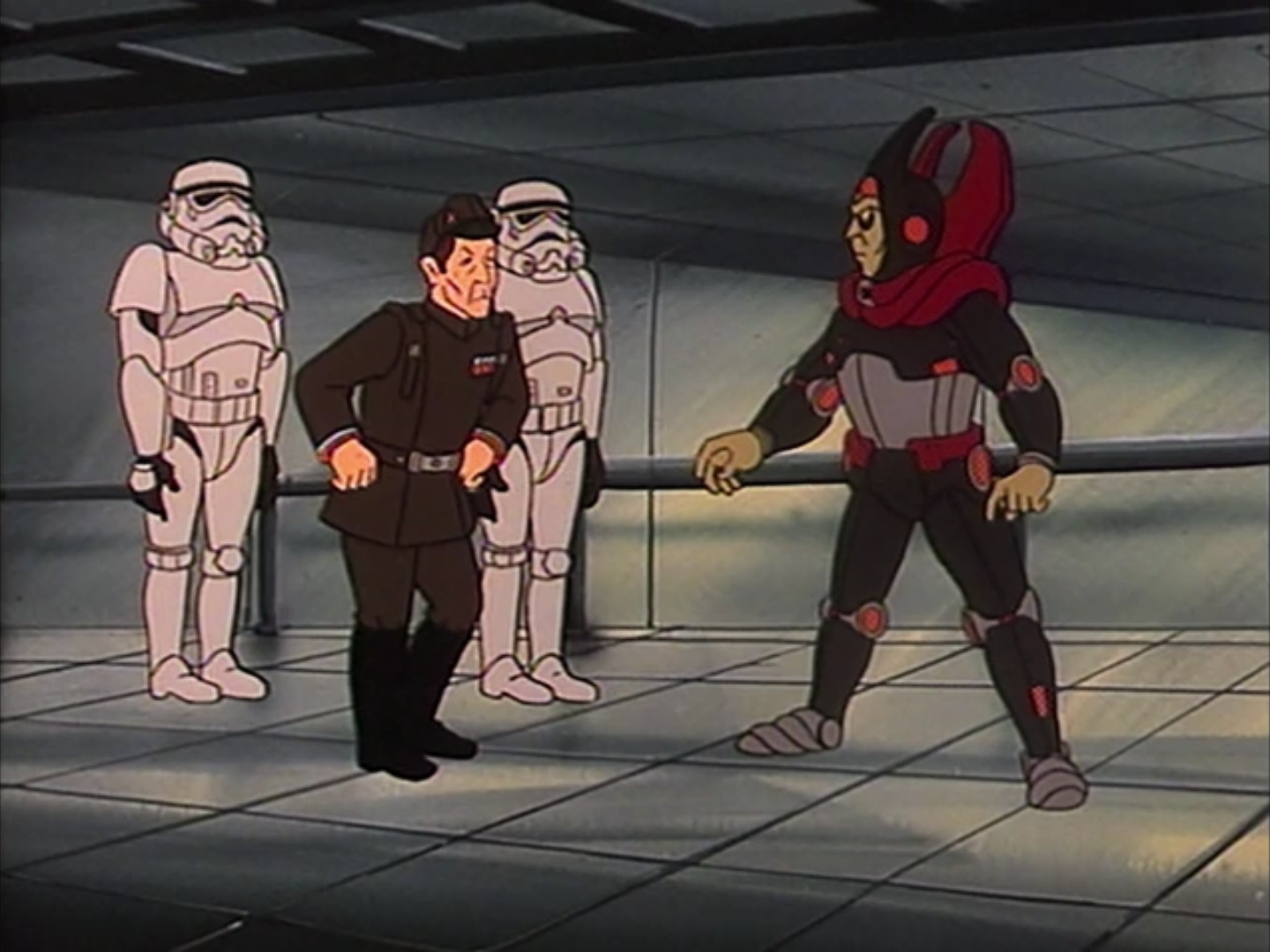 Raygar argues with Admiral Kazz.