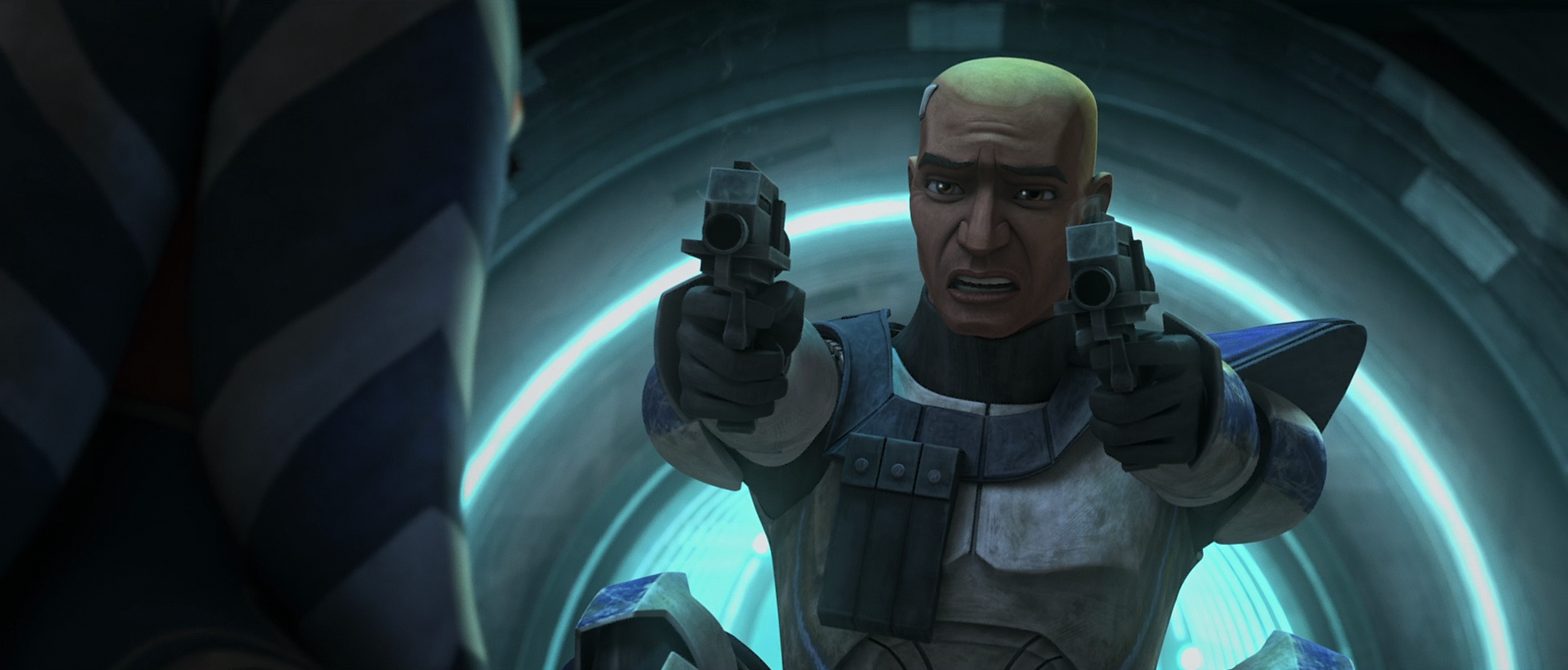 Rex anguishes after having to kill his brothers to save Ahsoka.