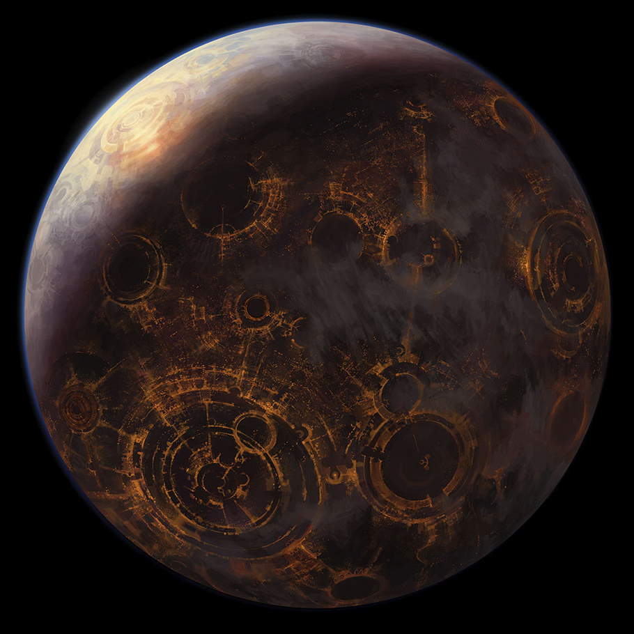 Coruscant, the capital of the Pius Dea–controlled Republic