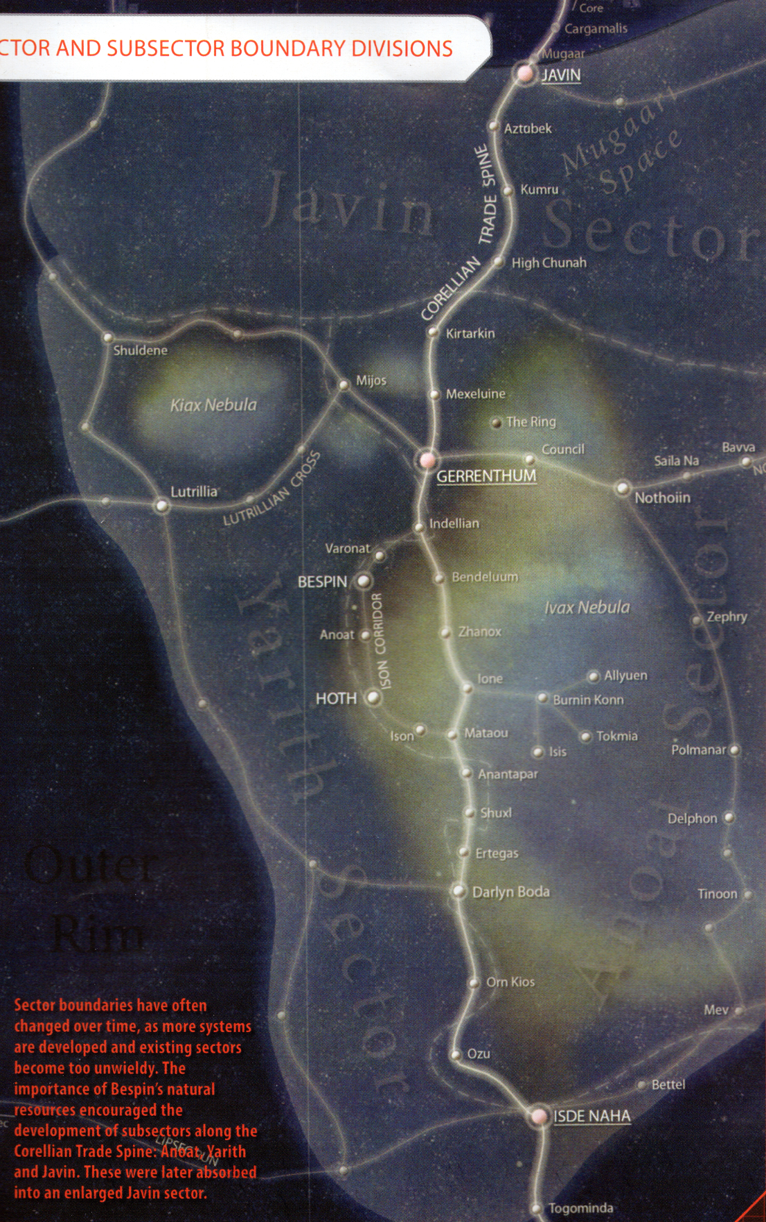 Javin sector appearance 