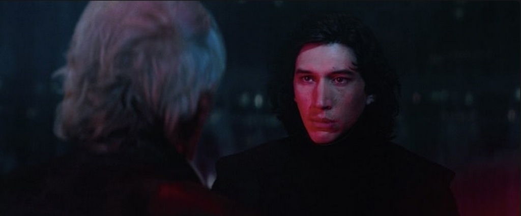 Ren was confronted by his estranged father, Han Solo, who tried to convince his son to reject the dark side and return home.