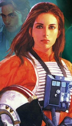 Jaina Solo as a starfighter pilot in Twin Suns Squadron