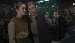 Kaydel Ko Connix and Leia Organa