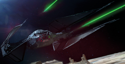 TIE Silencer firing