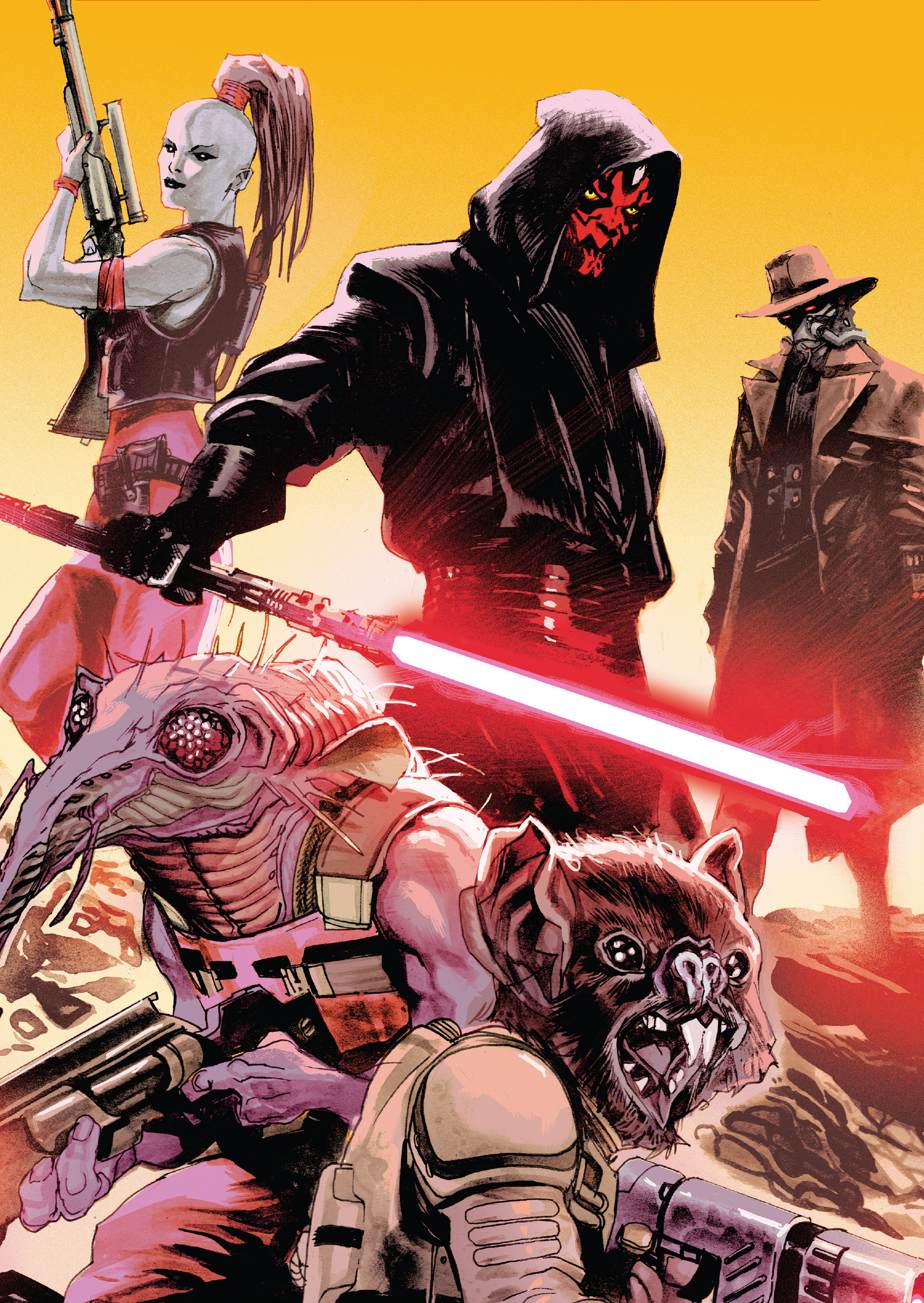 Vorhdeilo was one of several bounty hunters hired by Darth Maul.